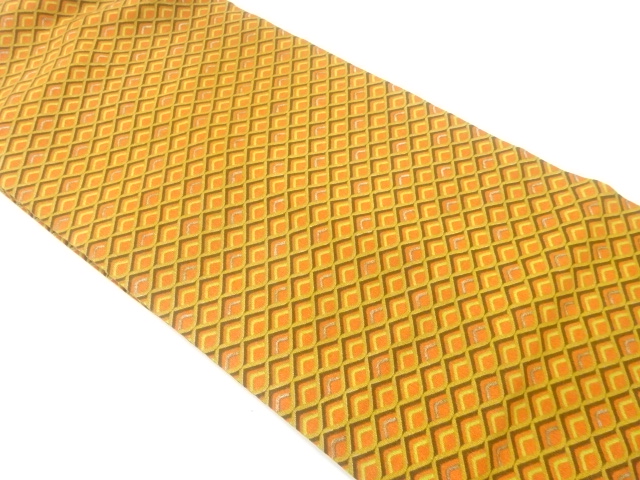 JAPANESE KIMONO / NAGOYA OBI / SILK / MESH PATTERN